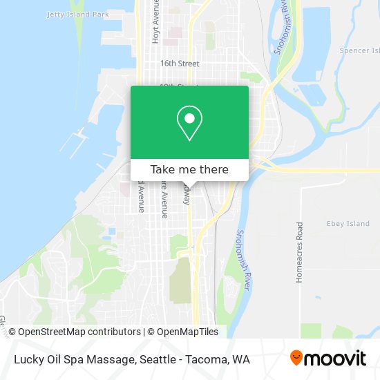 Lucky Oil Spa Massage map