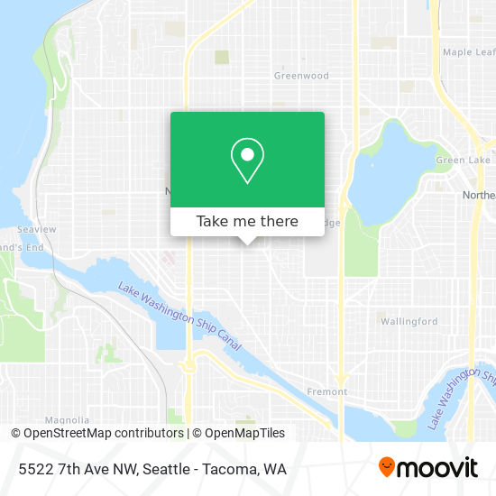 Mapa de 5522 7th Ave NW