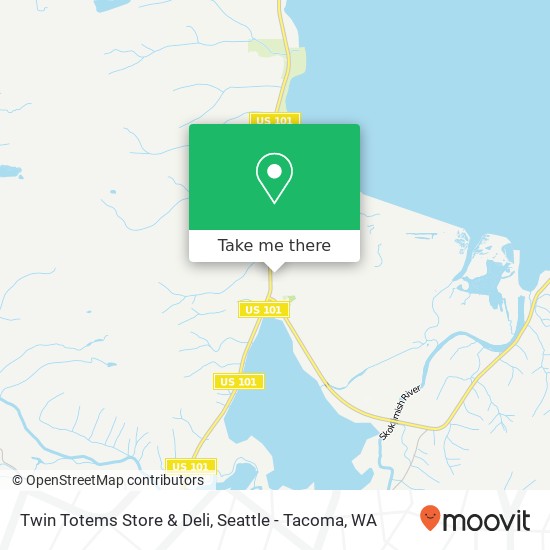 Twin Totems Store & Deli map