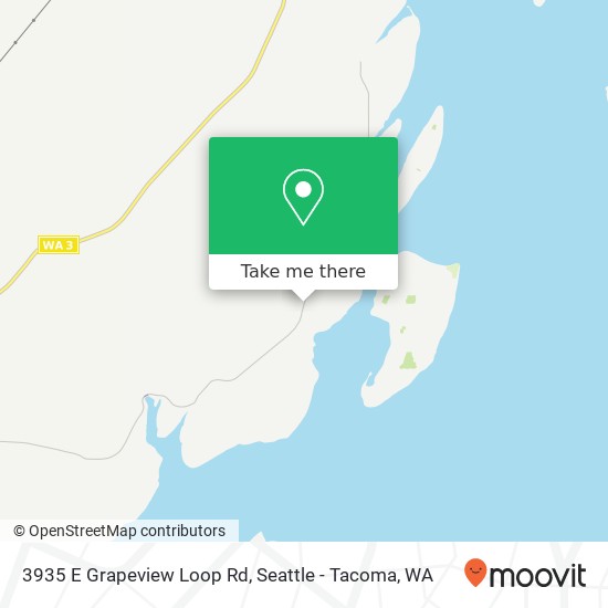 Mapa de 3935 E Grapeview Loop Rd