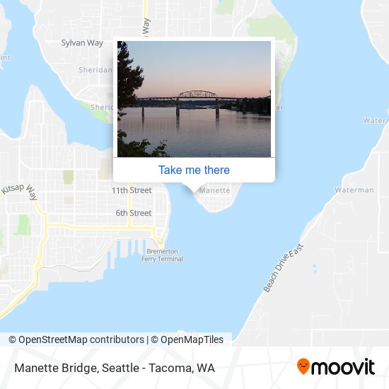 Manette Bridge map