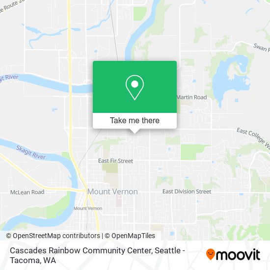 Cascades Rainbow Community Center map