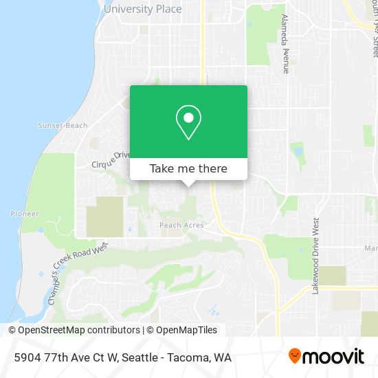 Mapa de 5904 77th Ave Ct W