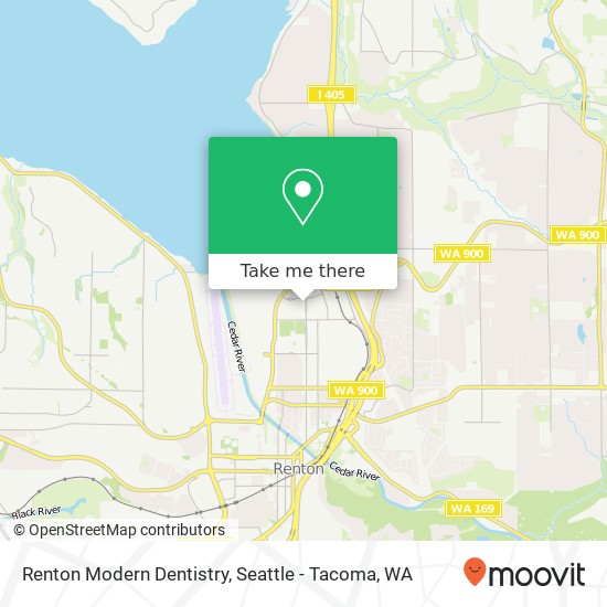 Renton Modern Dentistry map