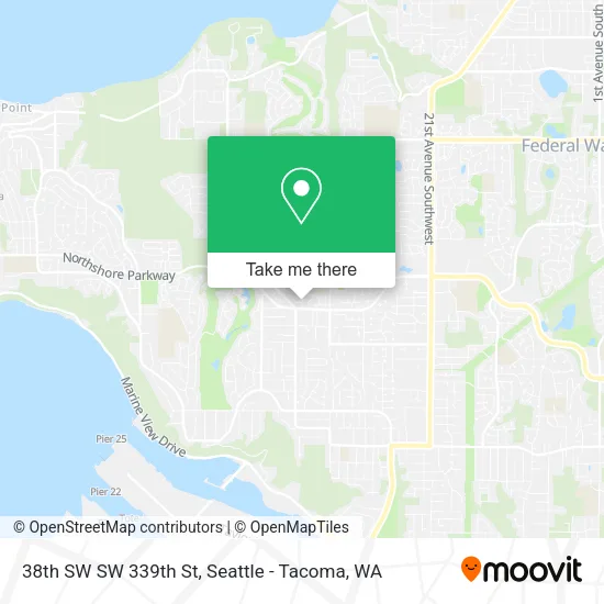 Mapa de 38th SW SW 339th St