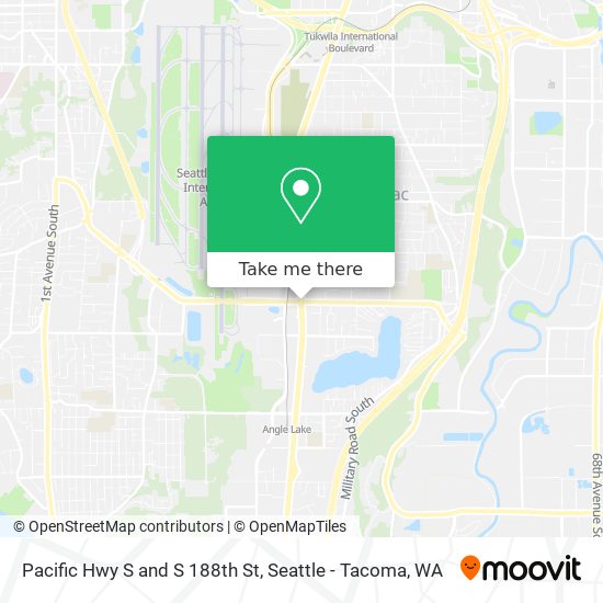 Mapa de Pacific Hwy S and S 188th St