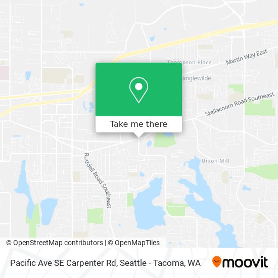Pacific Ave SE Carpenter Rd map