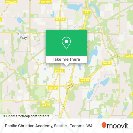 Pacific Christian Academy map