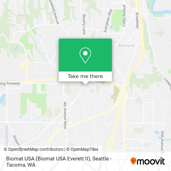 Mapa de Biomat USA (Biomat USA Everett II)