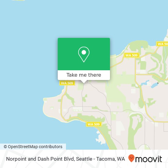 Mapa de Norpoint and Dash Point Blvd, Tacoma (DASH POINT), WA 98422