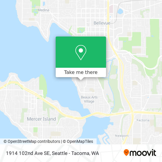 Mapa de 1914 102nd Ave SE