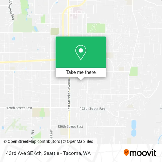 43rd Ave SE 6th map