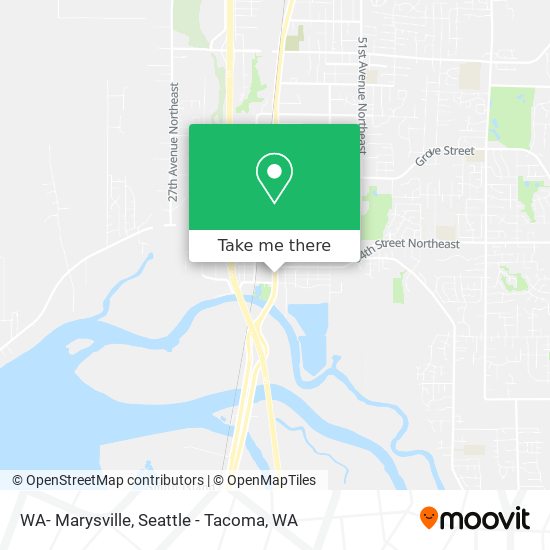 Mapa de WA- Marysville