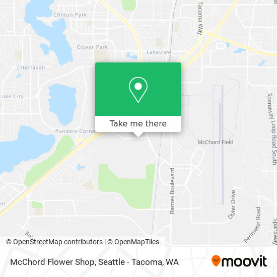 Mapa de McChord Flower Shop