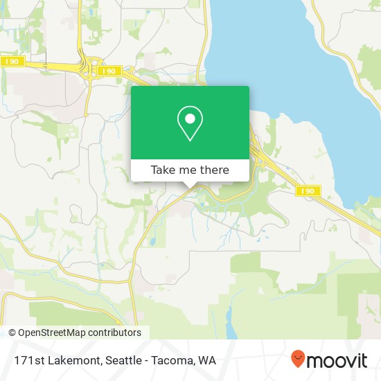 Mapa de 171st Lakemont, Bellevue (NEWPORT HILLS), WA 98006