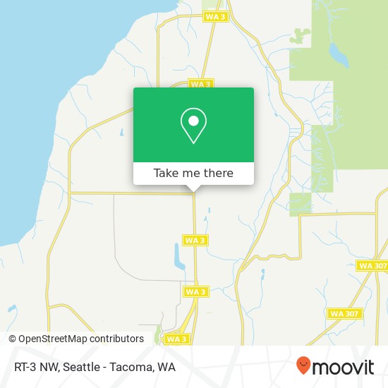 Mapa de RT-3 NW, Poulsbo (ISLAND LAKE), WA 98370