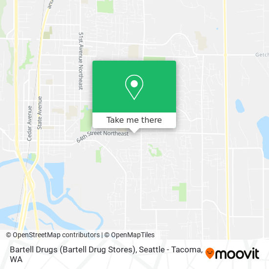 Bartell Drugs (Bartell Drug Stores) map