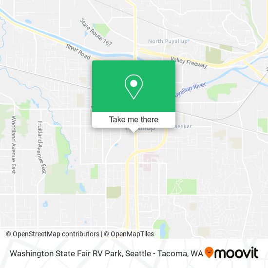 Washington State Fair RV Park map