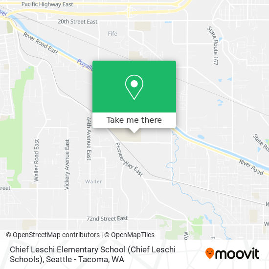 Chief Leschi Elementary School (Chief Leschi Schools) map
