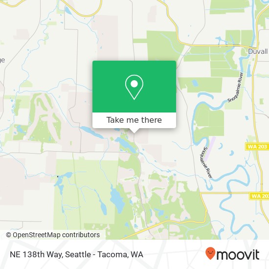 Mapa de NE 138th Way, Woodinville, WA 98077
