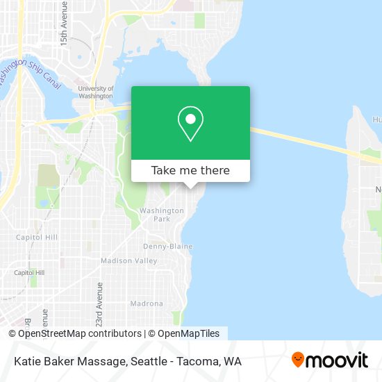 Katie Baker Massage map