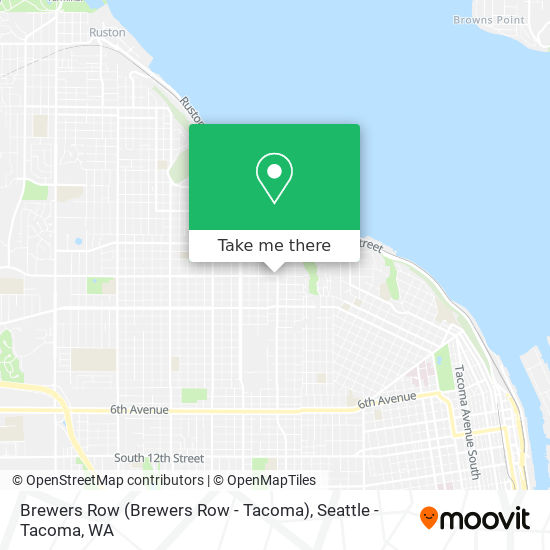 Mapa de Brewers Row (Brewers Row - Tacoma)