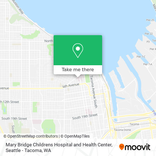 Mapa de Mary Bridge Childrens Hospital and Health Center