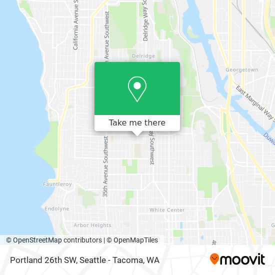 Mapa de Portland 26th SW