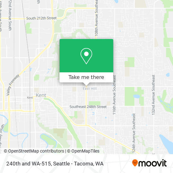 240th and WA-515 map