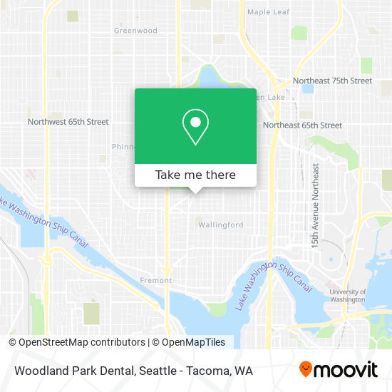 Mapa de Woodland Park Dental