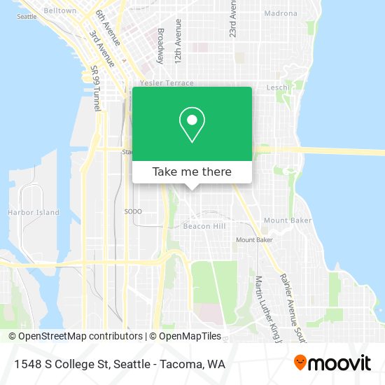 1548 S College St map