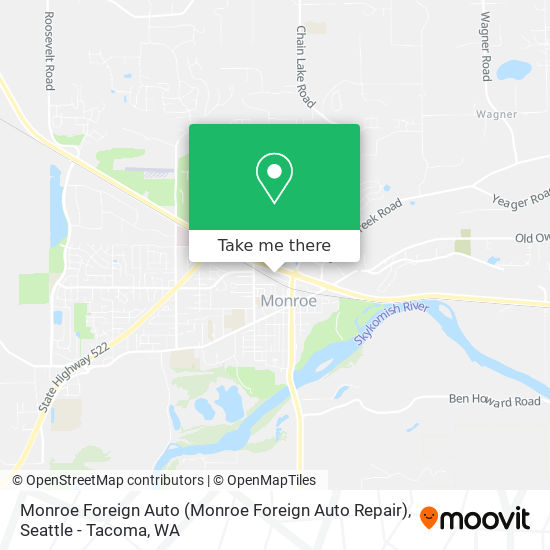 Monroe Foreign Auto map