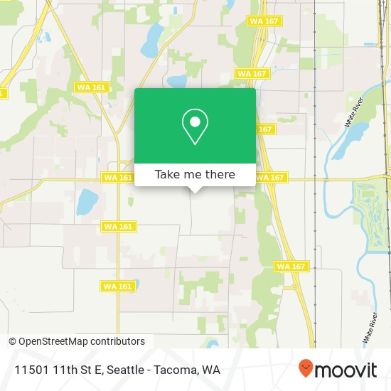 Mapa de 11501 11th St E, Edgewood, WA 98372