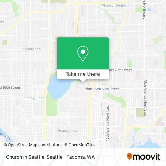 Mapa de Church in Seattle