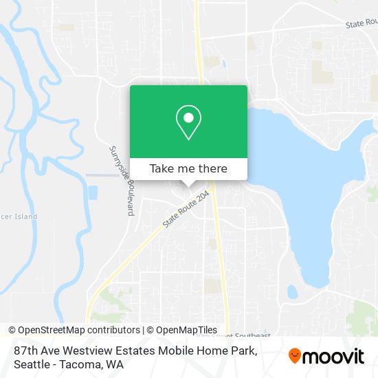 87th Ave Westview Estates Mobile Home Park map