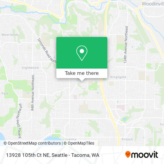 Mapa de 13928 105th Ct NE