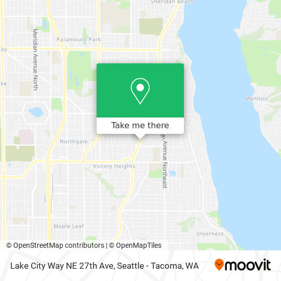 Mapa de Lake City Way NE 27th Ave