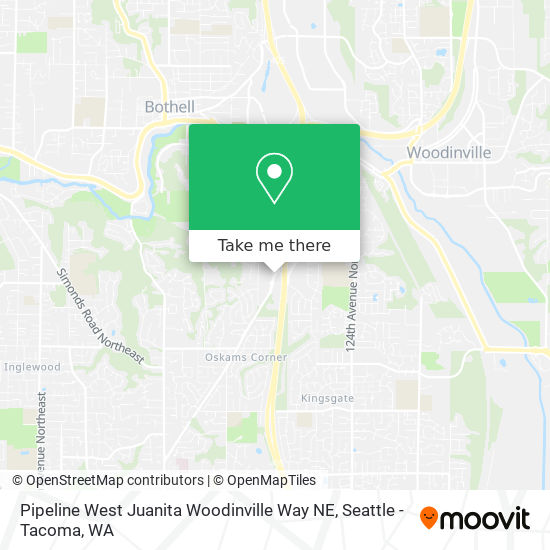 Mapa de Pipeline West Juanita Woodinville Way NE