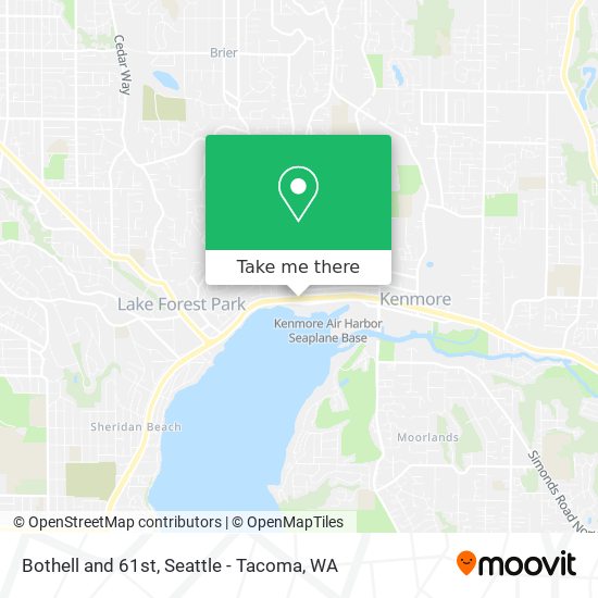 Bothell and 61st map