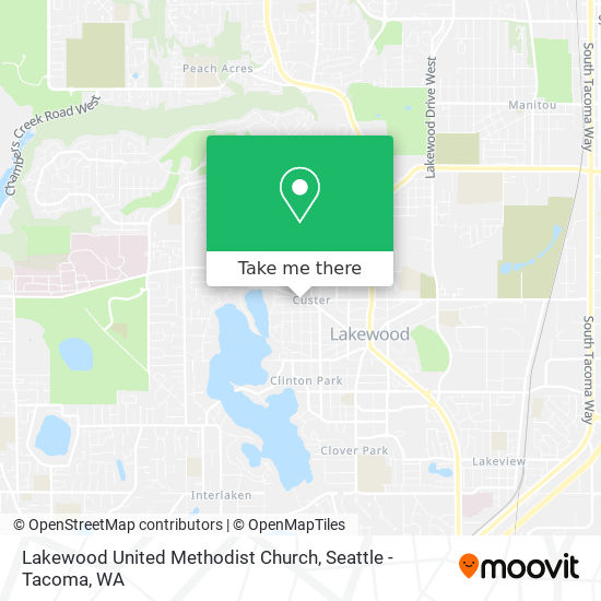 Lakewood United Methodist Church map