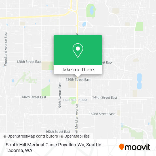 South Hill Medical Clinic Puyallup Wa map