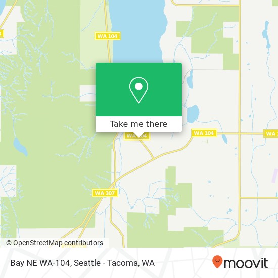 Mapa de Bay NE WA-104, Kingston, WA 98346