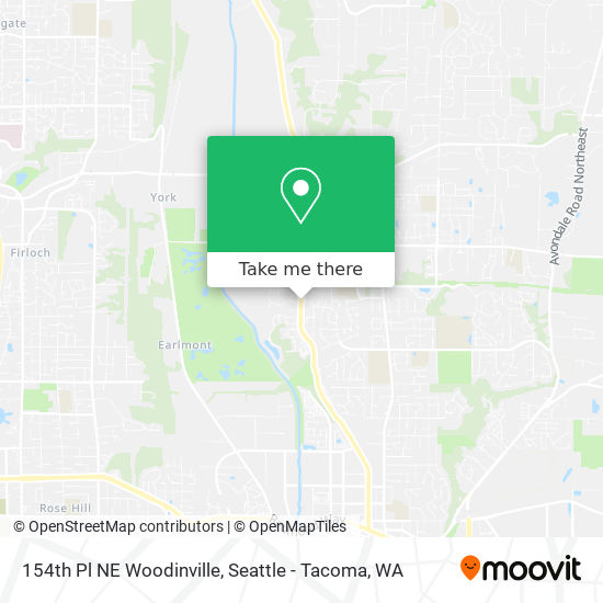 154th Pl NE Woodinville map