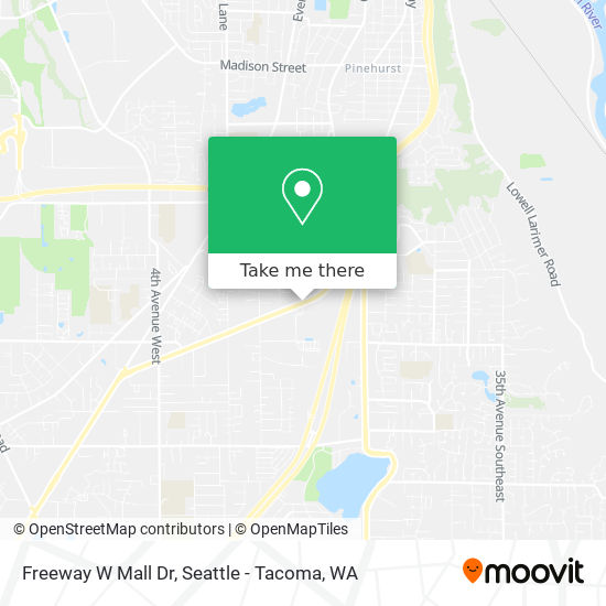 Freeway  W Mall Dr map