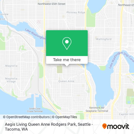 Mapa de Aegis Living Queen Anne Rodgers Park