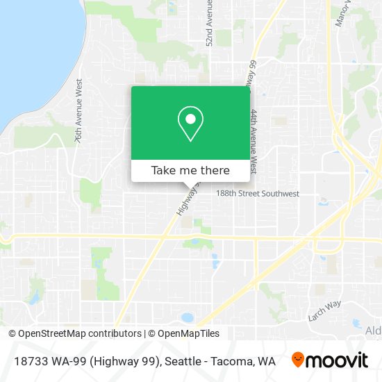 Mapa de 18733 WA-99 (Highway 99)