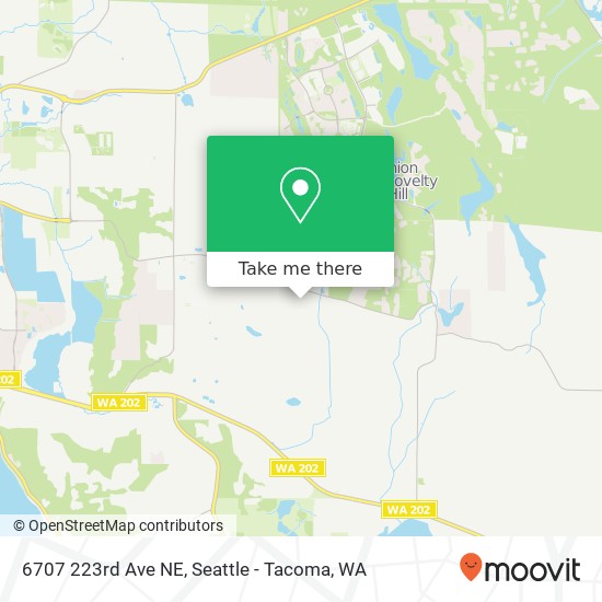 Mapa de 6707 223rd Ave NE, Redmond, WA 98053