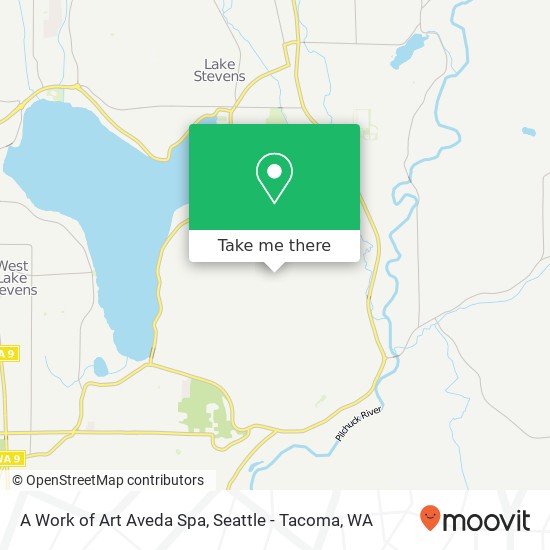 Mapa de A Work of Art Aveda Spa, 12905 2nd St SE