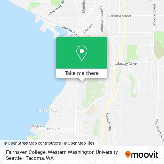 Western Washington University Map How To Get To Fairhaven College, Western Washington University In  Bellingham By Bus?