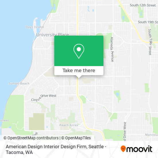 American Design Interior Design Firm map